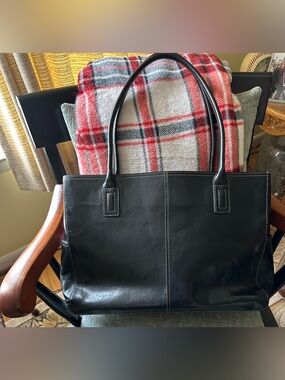 Fossil Black Leather Workbag